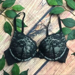 Victoria’s Secret 36B Lace Push Up Lightly Padded Underwire Bra